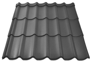 7024-gri-3 Tigla metalica CARETTA DAILY, Finisaj Fresco, gri mat, RAL 7024, grosime 0.45 mm